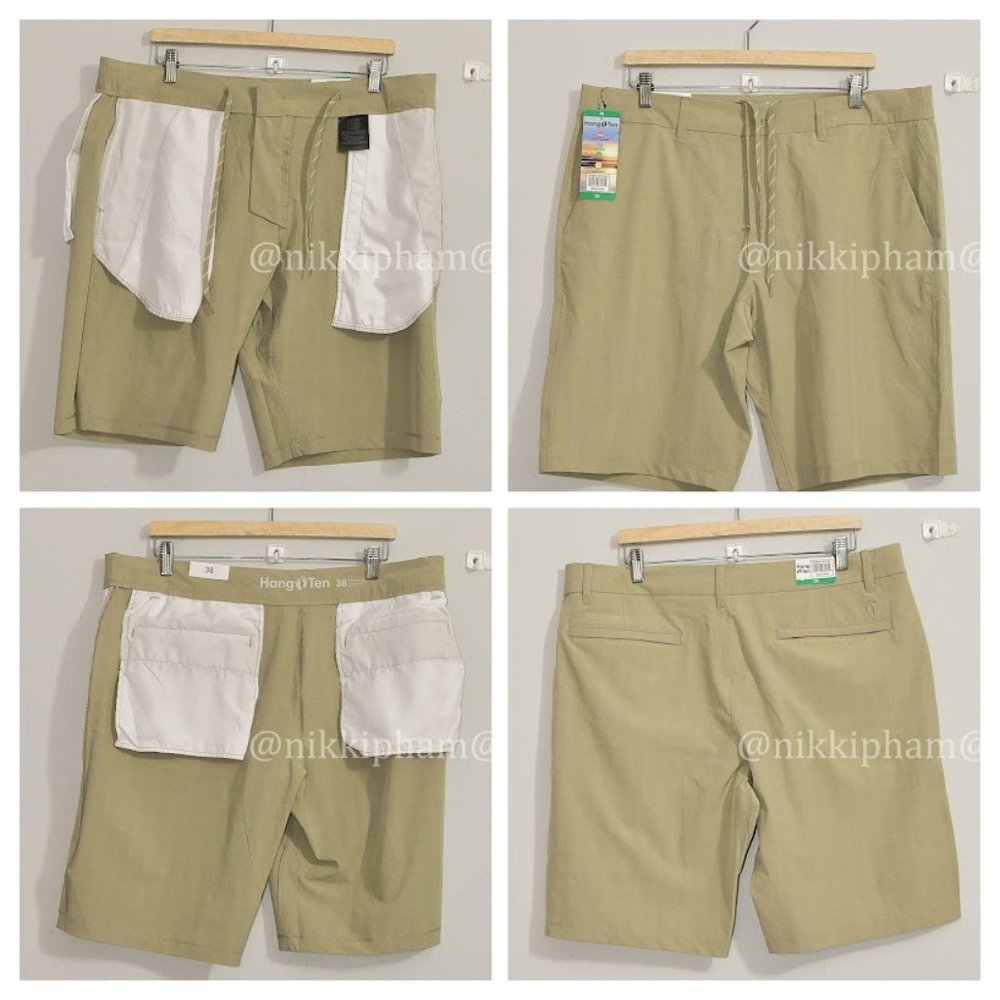 NWT Hang Ten Men's Hybrid Short in  Khaki